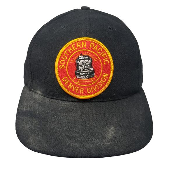 Southern Pacific Denver Division Snapback Hat Black One Size Adjustable ACTWU - Picture 1 of 8